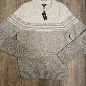 Express Men's Gray Crewneck Sweater